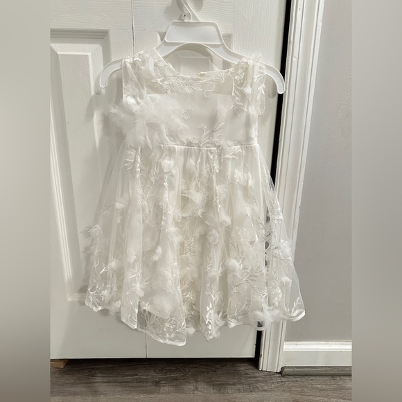 MARCHESA NOTTE KIDS' LITTLE GIRL'S & GIRL'S POSEY DRESS IN IVORY - Picture 3 of 8